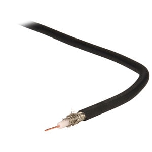 Belden 1505F RG-59/U Coaxial Cable 22 AWG Stranded Copper Conductor Dual Shield 75 Ohm 100 ft. USA